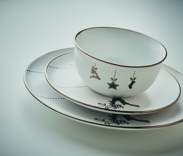 Logo trade ärikingi pilt: 4-osaline keraamiline lauaseade